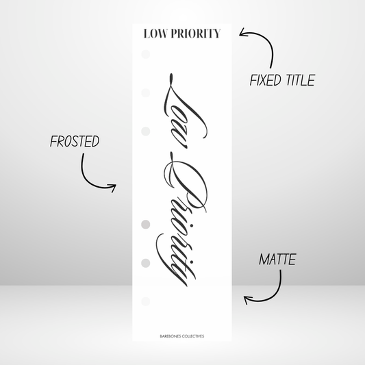 Low Priority Tabbed Binder Divider