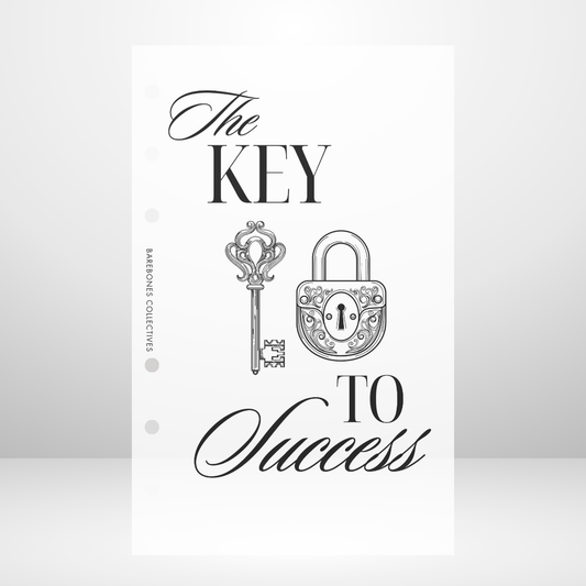 The Key to Success Matte Vellum Dashboard