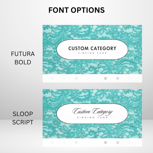 Turquoise Dream Handmade Cash Envelopes Set of 3