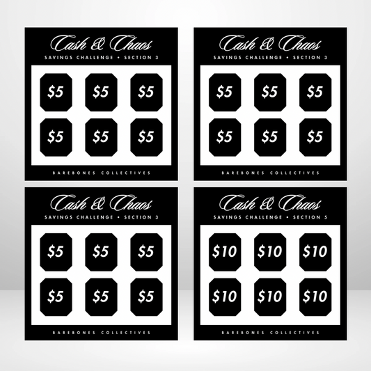 Cash and Chaos Saving Challenges and Envelopes Bundle