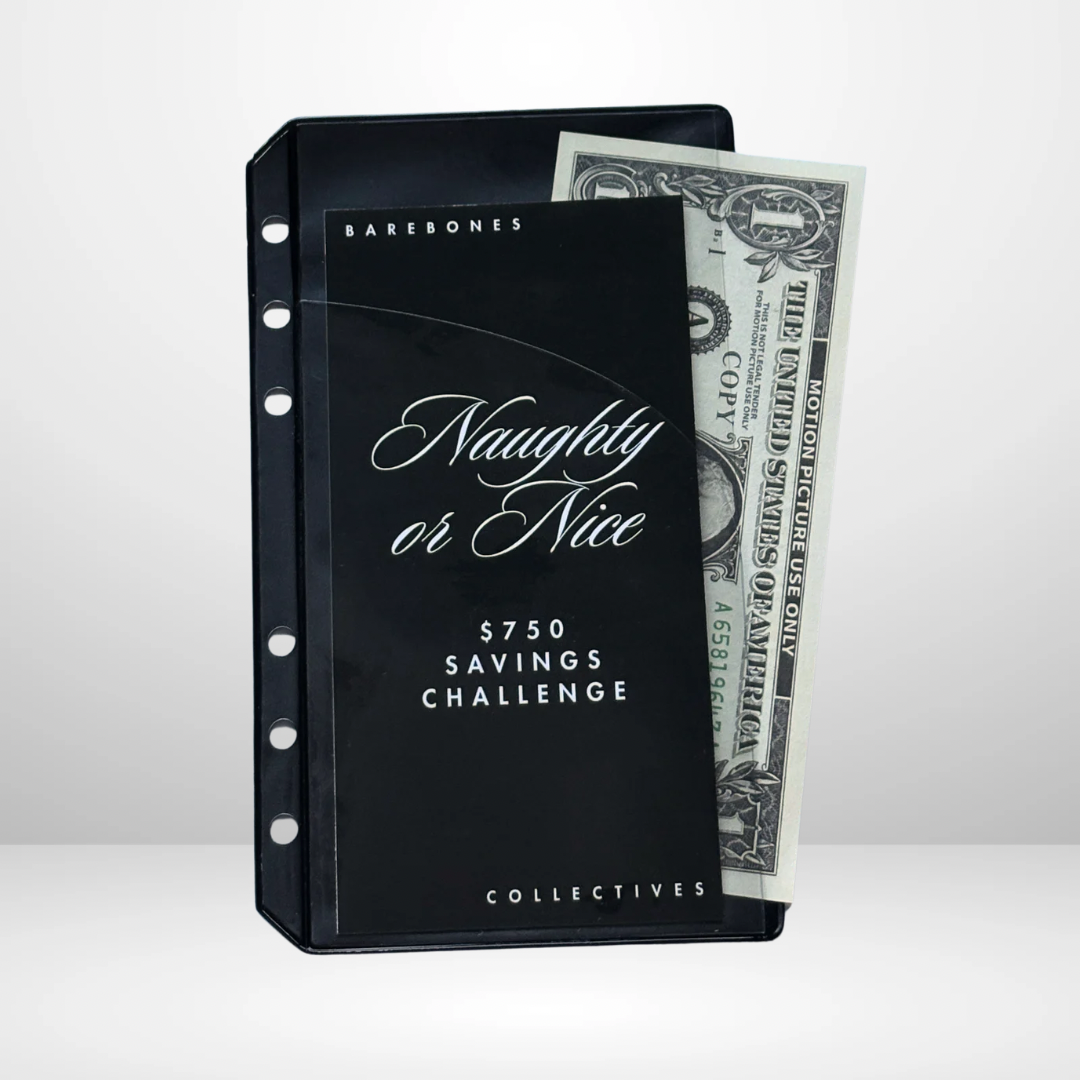 Noir Half Moon + 1 Pocket Cash Envelopes Set of 6