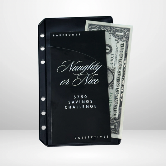 Noir Half Moon + 1 Pocket Cash Envelopes Set of 6