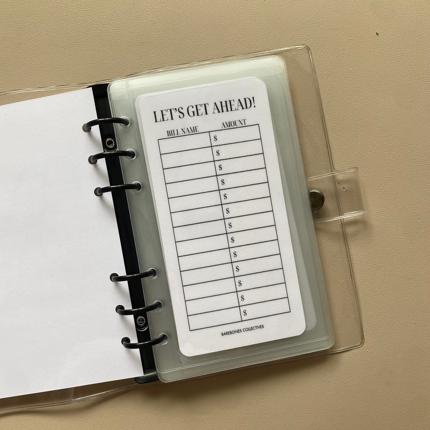 One Month Ahead A6 Savings Challenge Binder Bundle