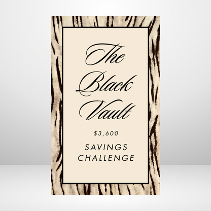 Vanilla Tiger - The Black Vault Savings Challenge Personal Size Binder Bundles