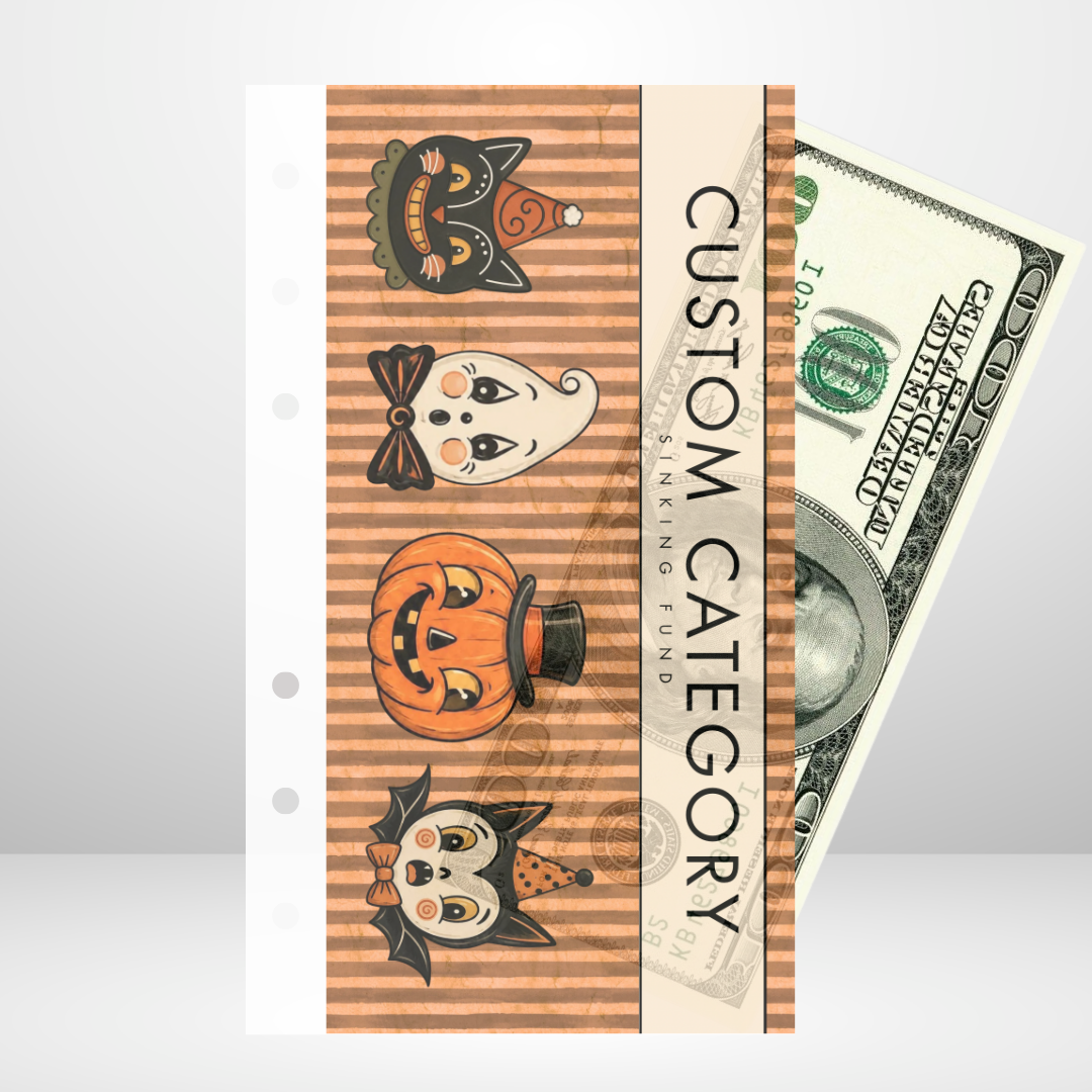 Vintage Halloween Style 1 Handmade Cash Envelope Set of 3