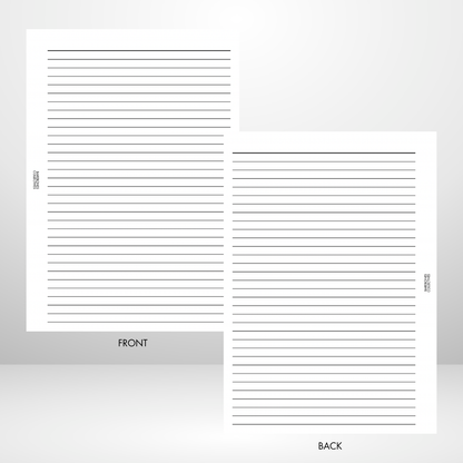 Lined Page A5 Inserts