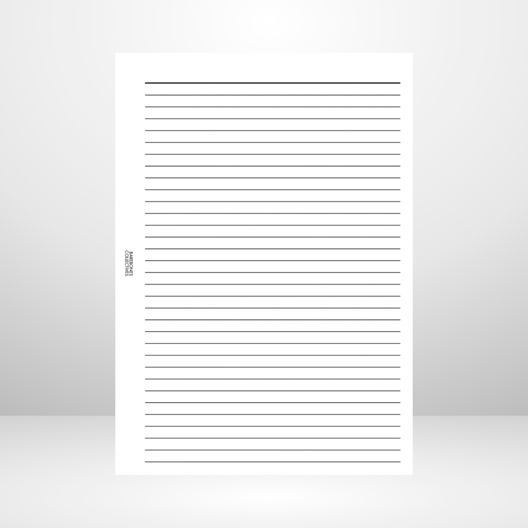 Lined Page A5 Inserts