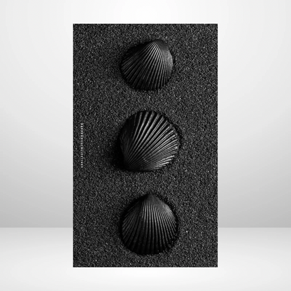 Black sand beach Soft Touch Dashboard