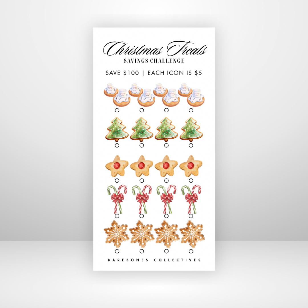 Christmas Treats Christmas 3x6 Savings Challenge Save $100