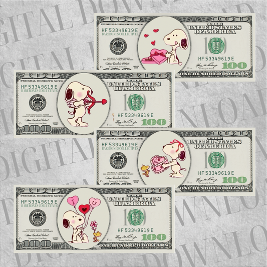 DIY Set of 4 Cash Place Holders $100 DIGITAL DOWNLOAD