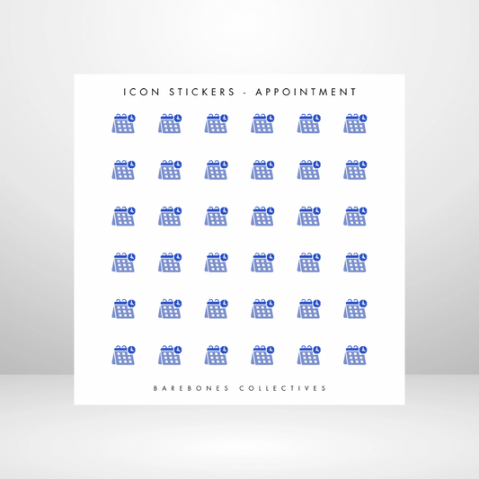 Appointment Icon - Planning Sticker Sheet