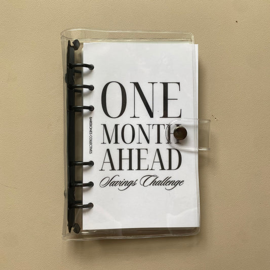 One Month Ahead A6 Savings Challenge Binder Bundle