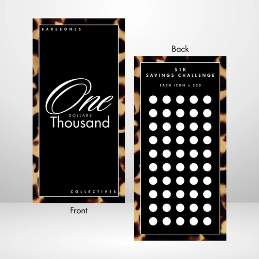 Minimal Effort Series Brown Tortoiseshell Savings Challenge