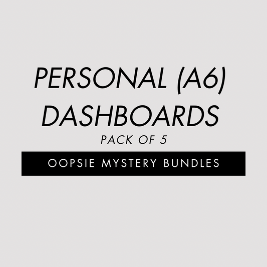 Personal (A6) Dashboards (5pc) oopsie mystery bundle