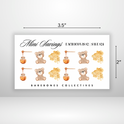 Honey Bear Mini Savings Challenge Save $24