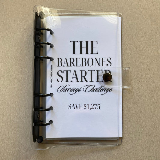 The Barebones Starter A6 Savings Challenge Binder Bundle