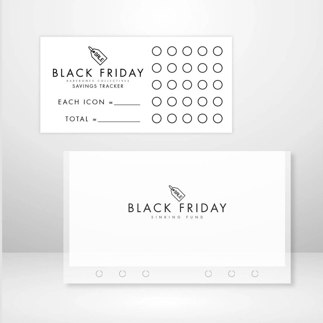 Black Friday - Matte Cash Envelope + Savings Trackers