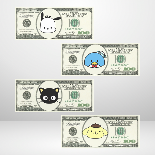 Sanrio #2 Matte Vellum Cash Place Holder Set of 4