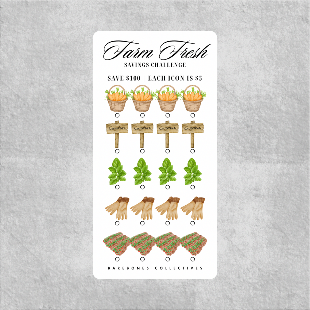 Farm fresh Savings Challenge Save $100