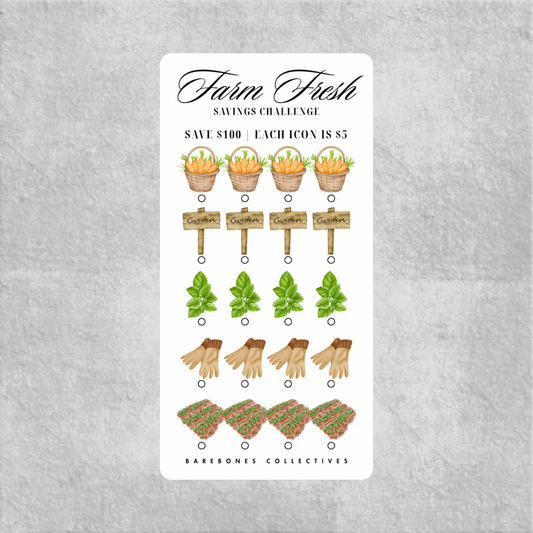 Farm fresh Savings Challenge Save $100