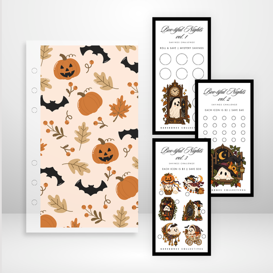 Boo-tiful Nights - Matte Cash Envelope + Savings Challenges