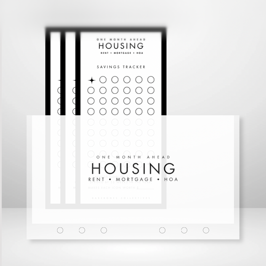 One Month Ahead Matte Cash Envelope + Savings Trackers Sets