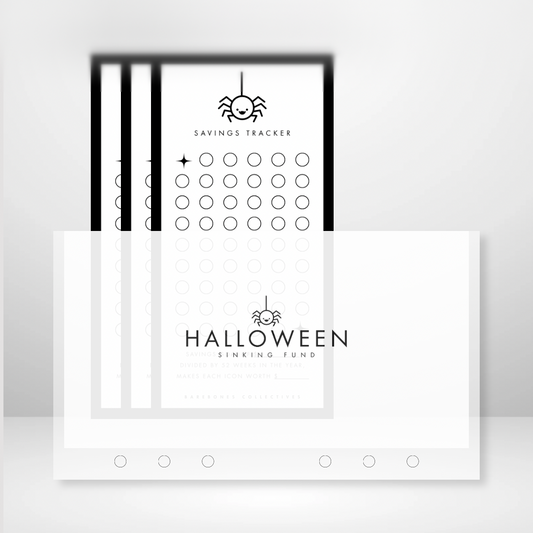 Halloween - Matte Cash Envelope + Savings Trackers