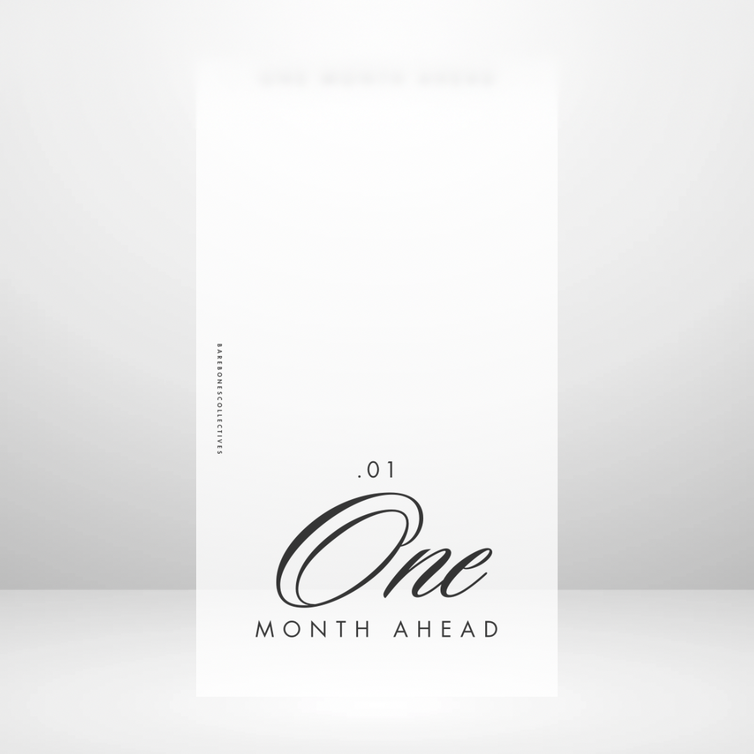One - Six Months Ahead Full Top Tabbed Frosted Matte Dashboards