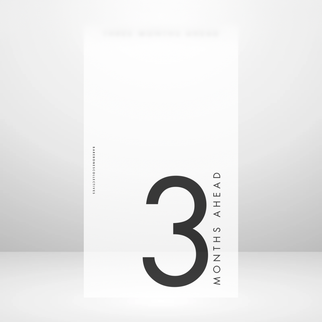 One - Six Months Ahead Full Top Tabbed Frosted Matte Dashboards