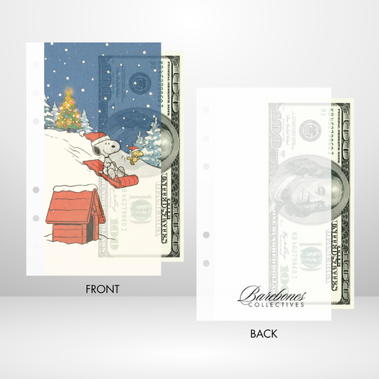 Snoopy's Christmas Savings Challenge and Envelope Set