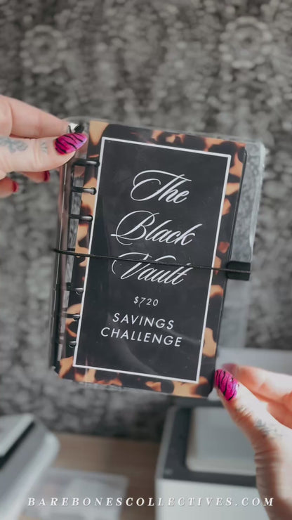 Tortoise Shell - The Black Vault Savings Challenge Personal Size Binder Bundles
