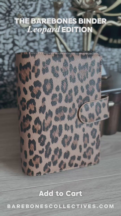 The Leopard Barebones Personal Size Binder