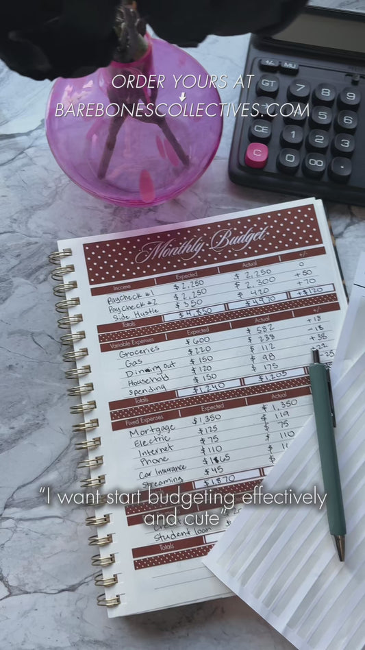 Monthly Budget Sticker Sheets For Notebooks - Orange Jack-O-Lantern